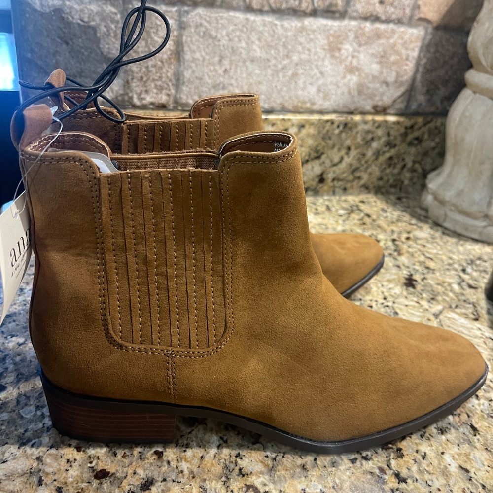 Brown Suede Ankle Boots